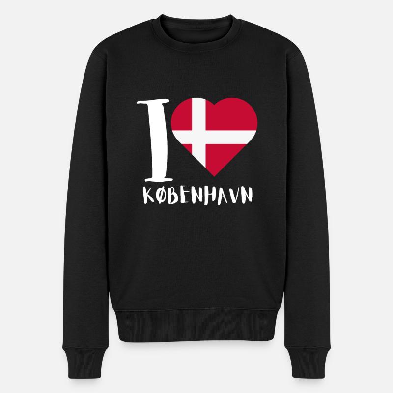 Kobenhavn Danemark Danemark Kobenhaven Sirène - Pull Premium bio Homme - noir