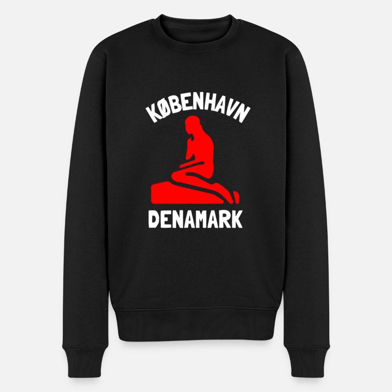 Kobenhavn Danemark Danemark Kobenhaven Sirène - Pull Premium bio Homme - noir