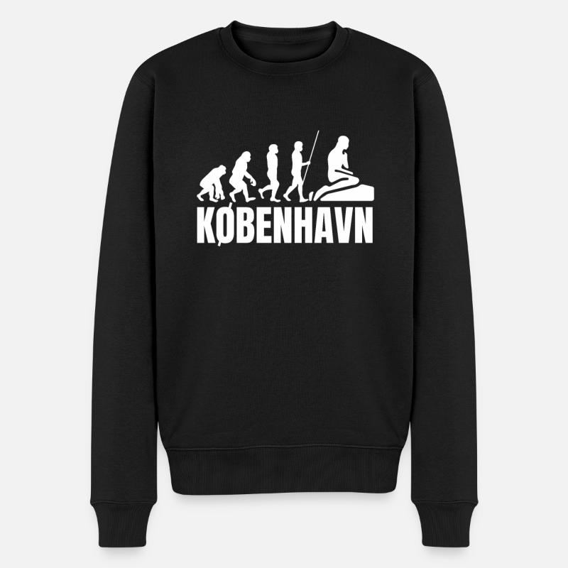Kobenhavn Danemark Danemark Kobenhaven Sirène - Pull Premium bio Homme - noir