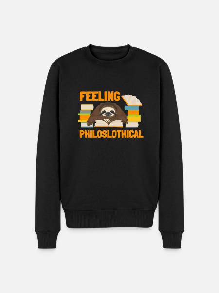 Philosophical Debate Feeling Philoslothical - Men's Premium Organic Jumper - black