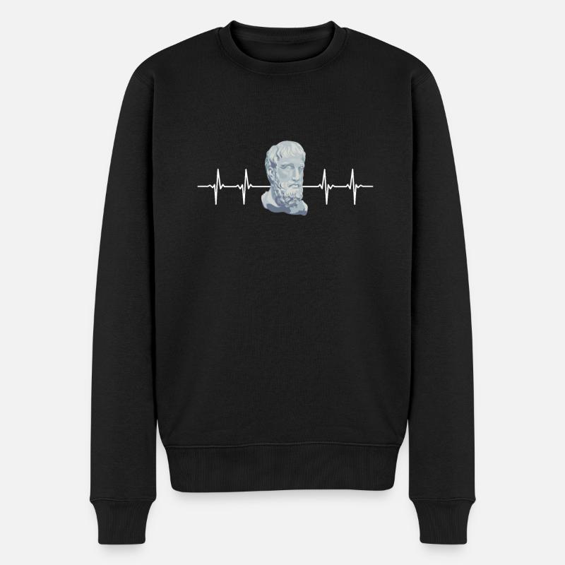 Philosophical Debate Feeling Philoslothical - Männer Premium Bio Pullover - Schwarz