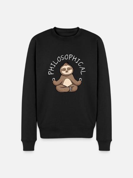 Philosophical Debate Feeling Philoslothical - Men's Premium Organic Jumper - black