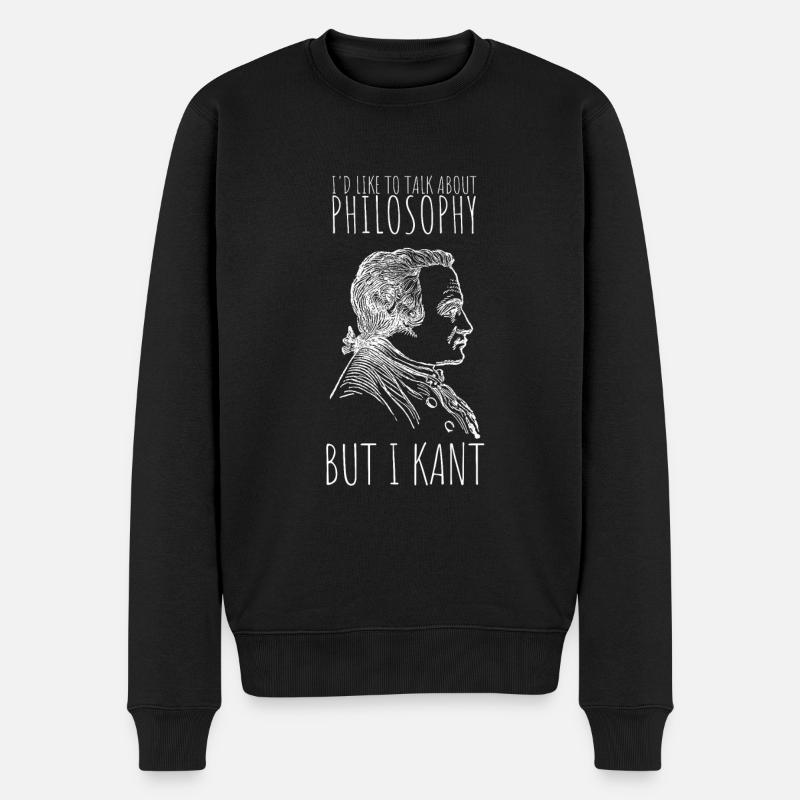 Débat philosophique Sentiment philoslothique - Pull Premium bio Homme - noir