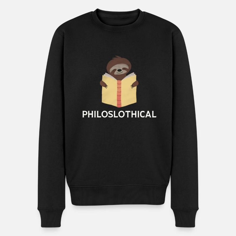 Philosophical Debate Feeling Philoslothical - Men's Premium Organic Jumper - black