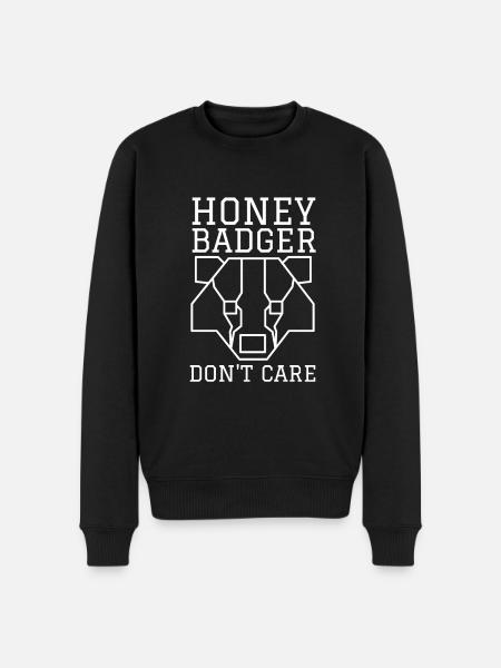 Honey Badger s’en fiche - Pull Premium bio Homme - noir