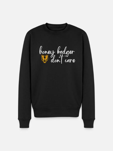 Honey Badger s’en fiche - Pull Premium bio Homme - noir