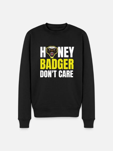 Honey Badger s’en fiche - Pull Premium bio Homme - noir