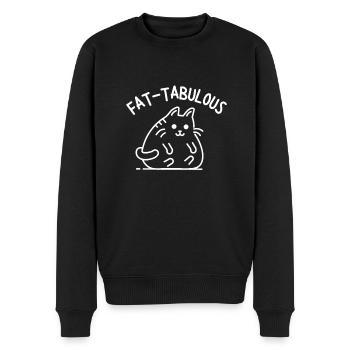 Chonk Cat Obesity - Männer Premium Bio Pullover - Schwarz - Vorne - Nico (187cm)