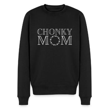 Chonk Cat Obesity - Männer Premium Bio Pullover - Schwarz - Vorne - Nico (187cm)