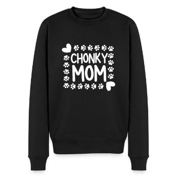 Chonk Cat Obesity - Männer Premium Bio Pullover - Schwarz - Vorne - Nico (187cm)