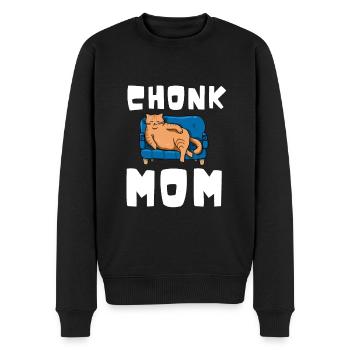 Chonk Cat Obesity - Männer Premium Bio Pullover - Schwarz - Vorne - Nico (187cm)