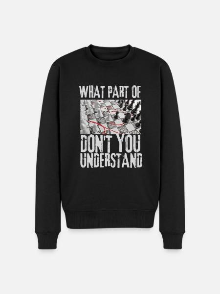 Chess Master Chess Club & 3 Way Chess Game - Men's Premium Organic Jumper - black