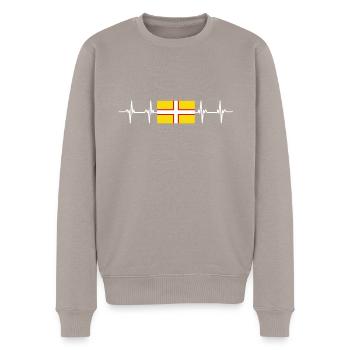 United Kingdom Dorset Flag - Männer Premium Bio Pullover - Taupe - Vorne - Nico (187cm)