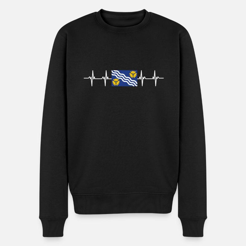 Royaume-Uni Merseyside Flag - Pull Premium bio Homme - noir