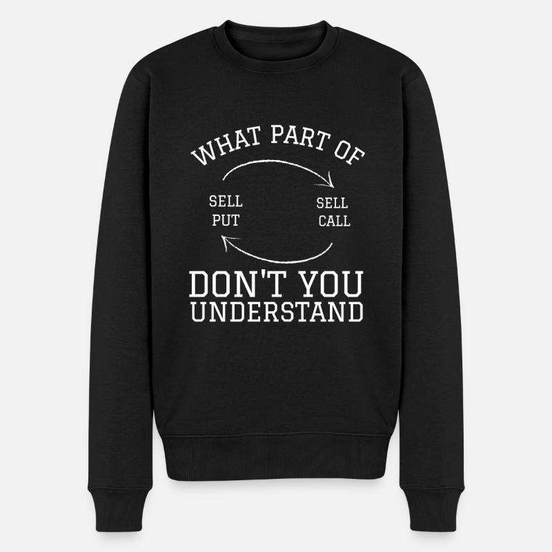 Volatility Options Trading Trader - Men's Premium Organic Jumper - black