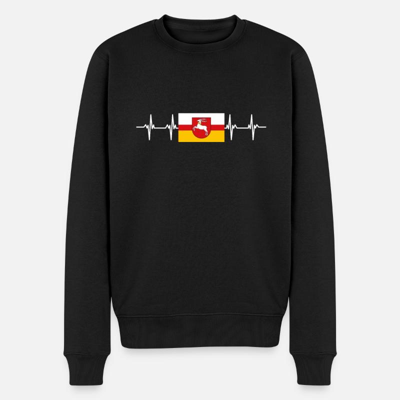 Pologne Lublin Flag - Pull Premium bio Homme - noir
