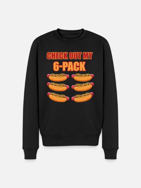 Check out my 6 pack - Men's Premium Organic Jumper - black