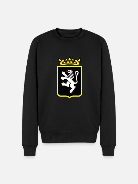 Italy Italian Aosta Valley - Men's Premium Organic Jumper - black