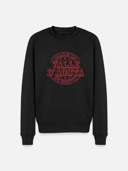 Italia Italiana Valle d'Aosta - Maglione ecologico premium da uomo - nero