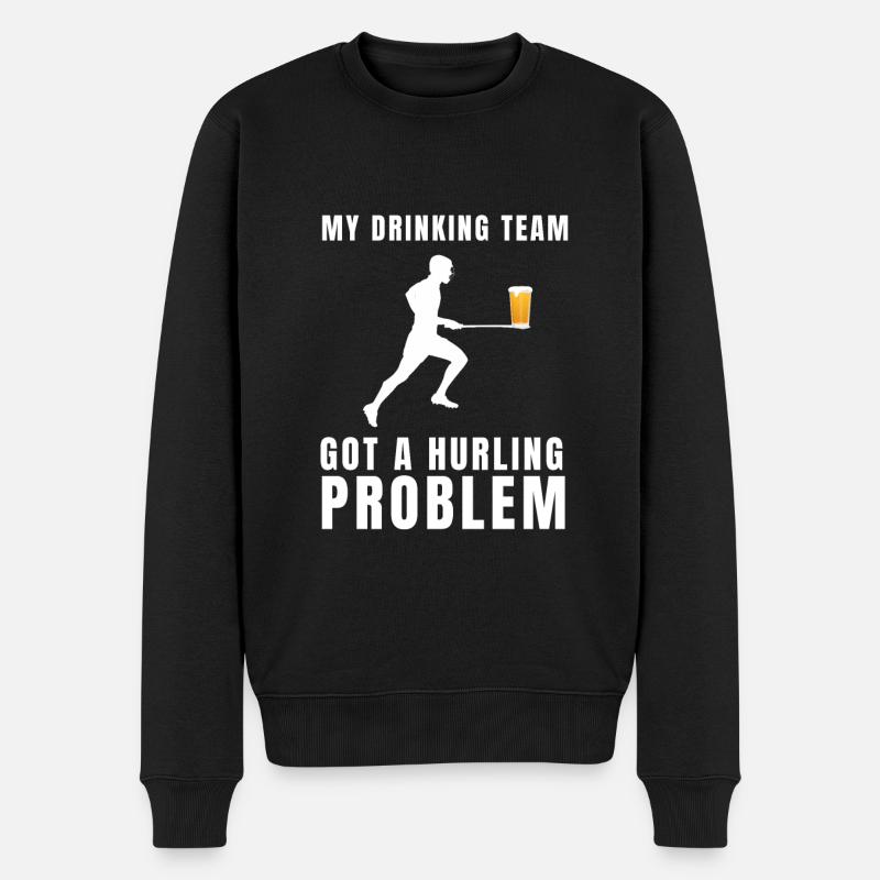 Hurling irlandais Dublin - Pull Premium bio Homme - noir