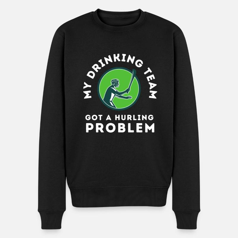 Irish Dublin Hurling - Männer Premium Bio Pullover - Schwarz