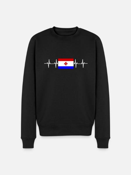 Russian Flag - Mordovia - Men's Premium Organic Jumper - black