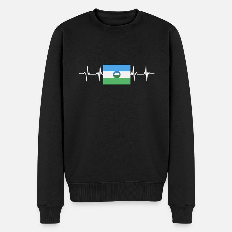 Drapeau russe - Kabardino-Balkarie - Pull Premium bio Homme - noir