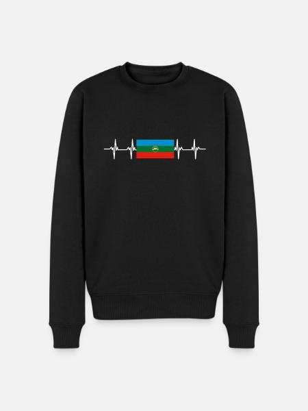 Russian Flag - Karachay-Cherkessia - Men's Premium Organic Jumper - black