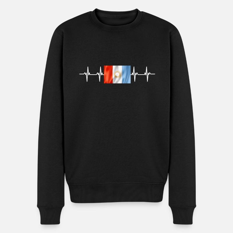 Drapeau de l’Argentine Córdoba - Pull Premium bio Homme - noir