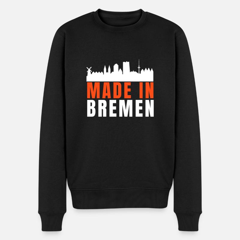 Bremen Town Musicians - Männer Premium Bio Pullover - Schwarz