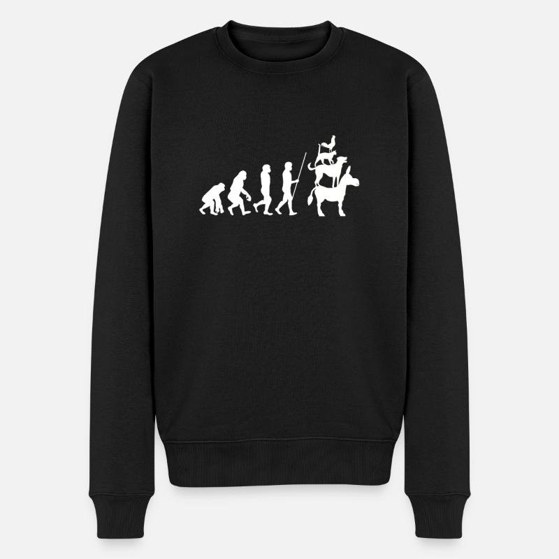 Bremen Town Musicians - Männer Premium Bio Pullover - Schwarz