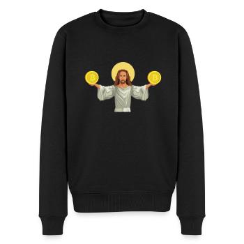 Altcoin Traders - Männer Premium Bio Pullover - Schwarz - Vorne - Nico (187cm)