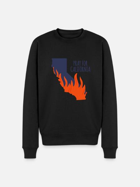 California This Place - Men's Premium Organic Jumper - black