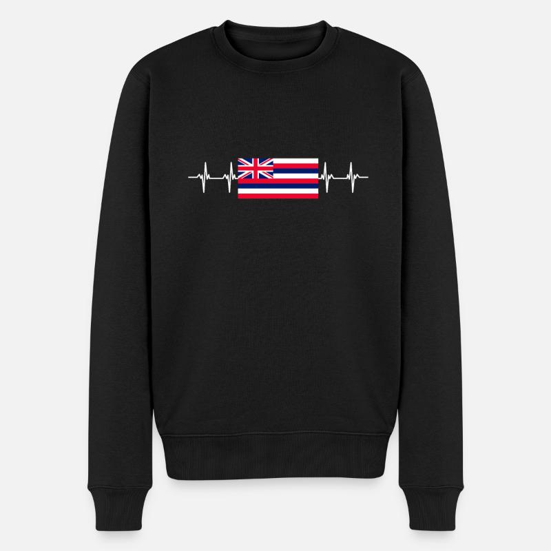 Île de Waikiki Honolulu - Pull Premium bio Homme - noir