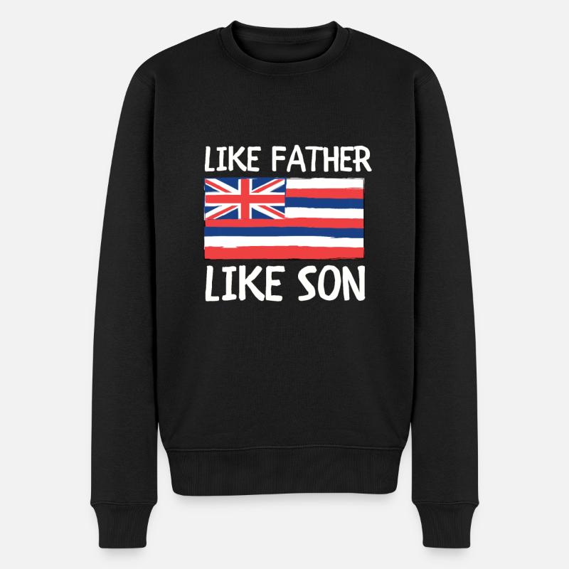 Île de Waikiki Honolulu - Pull Premium bio Homme - noir