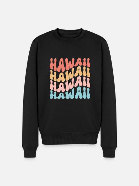 Waikiki Honolulu Island - Men's Premium Organic Jumper - black