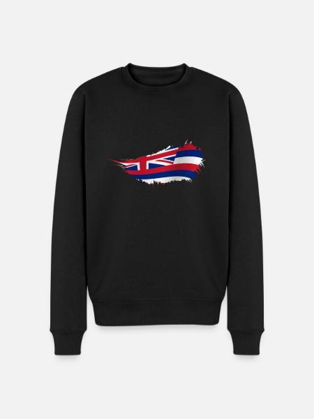 Waikiki Honolulu Island - Men's Premium Organic Jumper - black