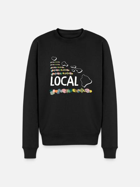 Waikiki Honolulu Island - Men's Premium Organic Jumper - black