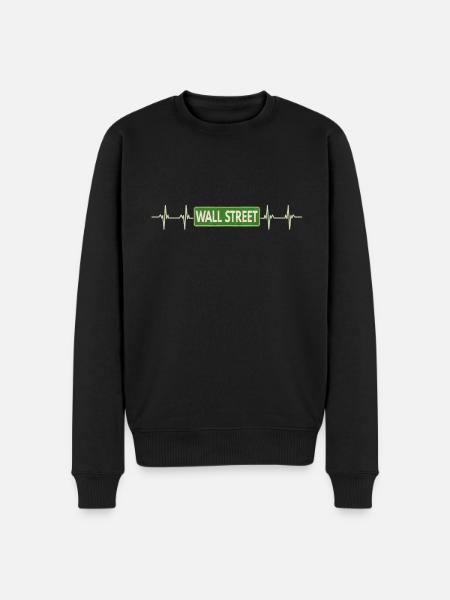 NY Stock Exchange Bull - Men's Premium Organic Jumper - black