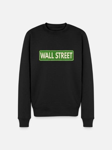 NY Stock Exchange Bull - Men's Premium Organic Jumper - black
