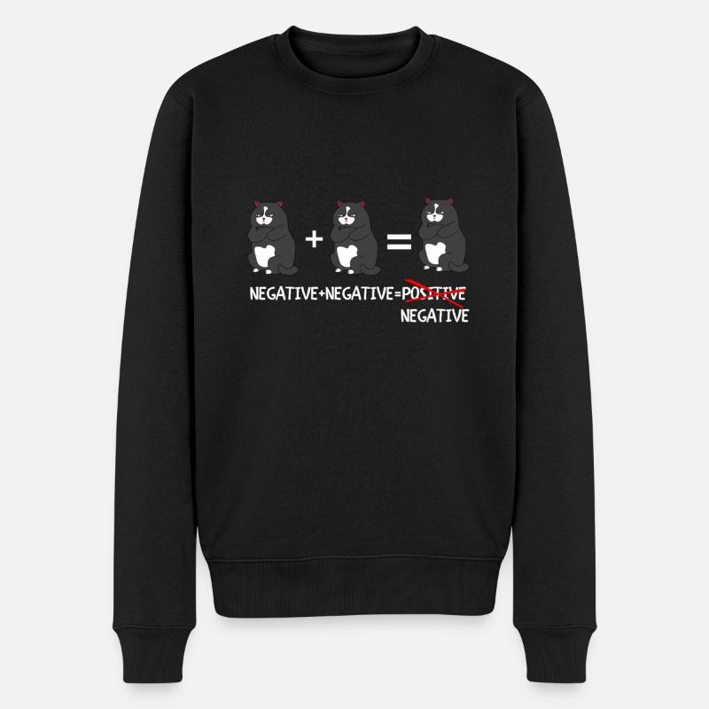 Propriétaire de chat - Mon chat pense que je suis génial - Pull Premium bio Homme - noir