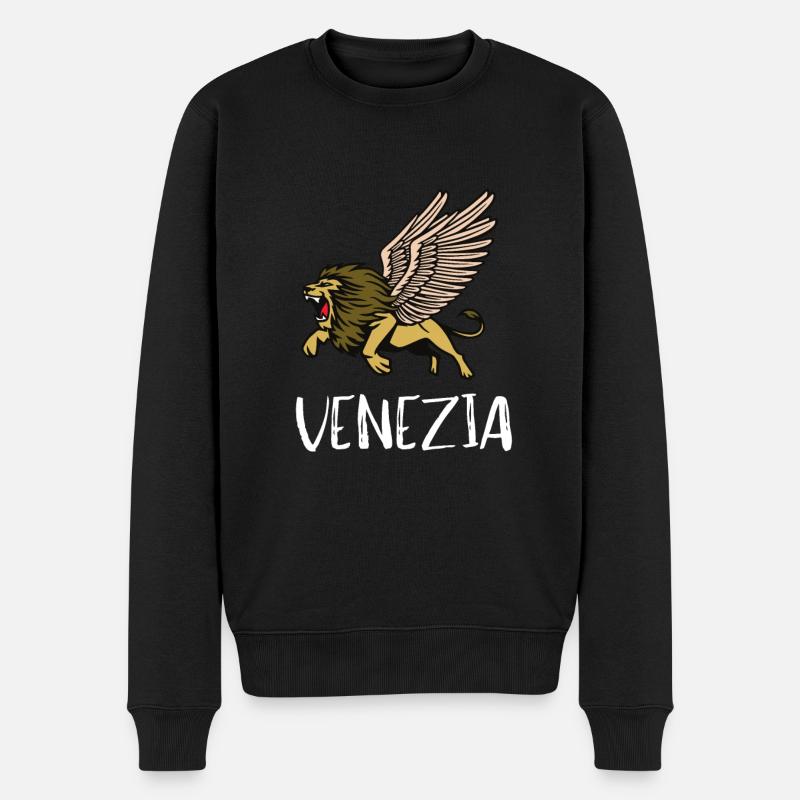 Venise Télécabine Italie Venise - Pull Premium bio Homme - noir