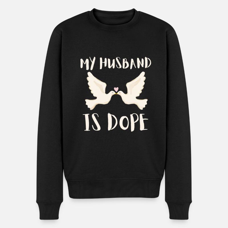 Mariage - Mon mari est - Pull Premium bio Homme - noir