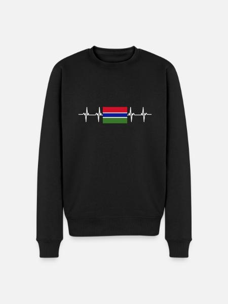 Drapeau africain - Gambie - Pull Premium bio Homme - noir