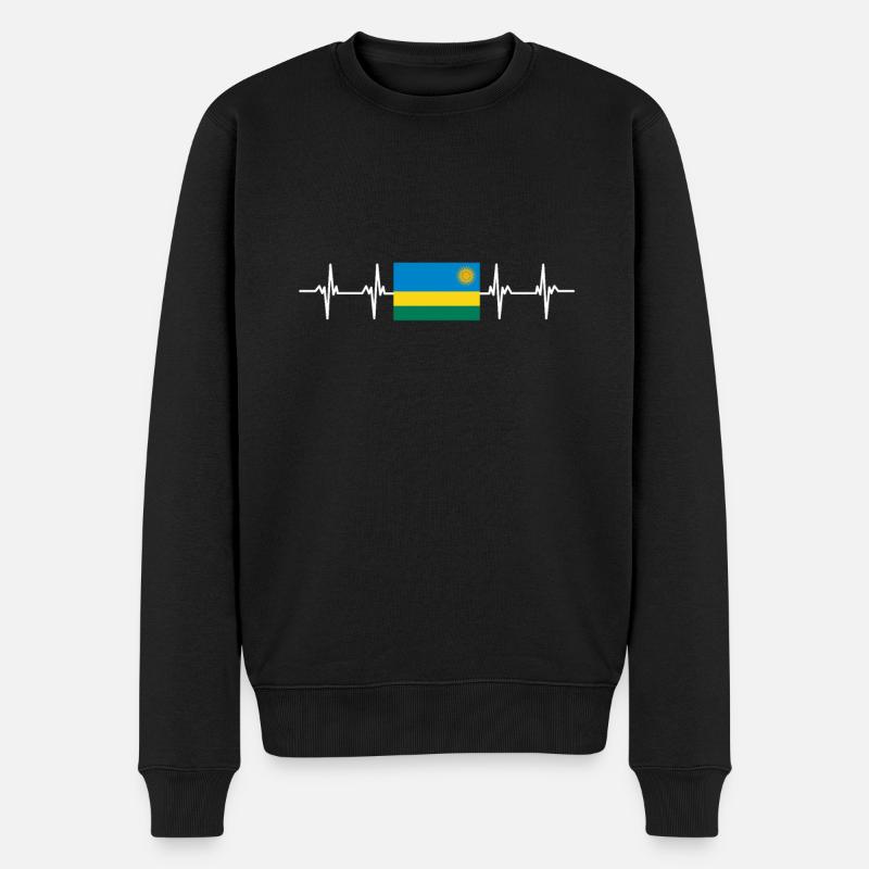 Drapeau africain - Rwanda - Pull Premium bio Homme - noir