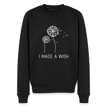 J’ai fait un vœu maman et moi - Pull Premium bio Homme - noir - Devant - Nico (187cm)
