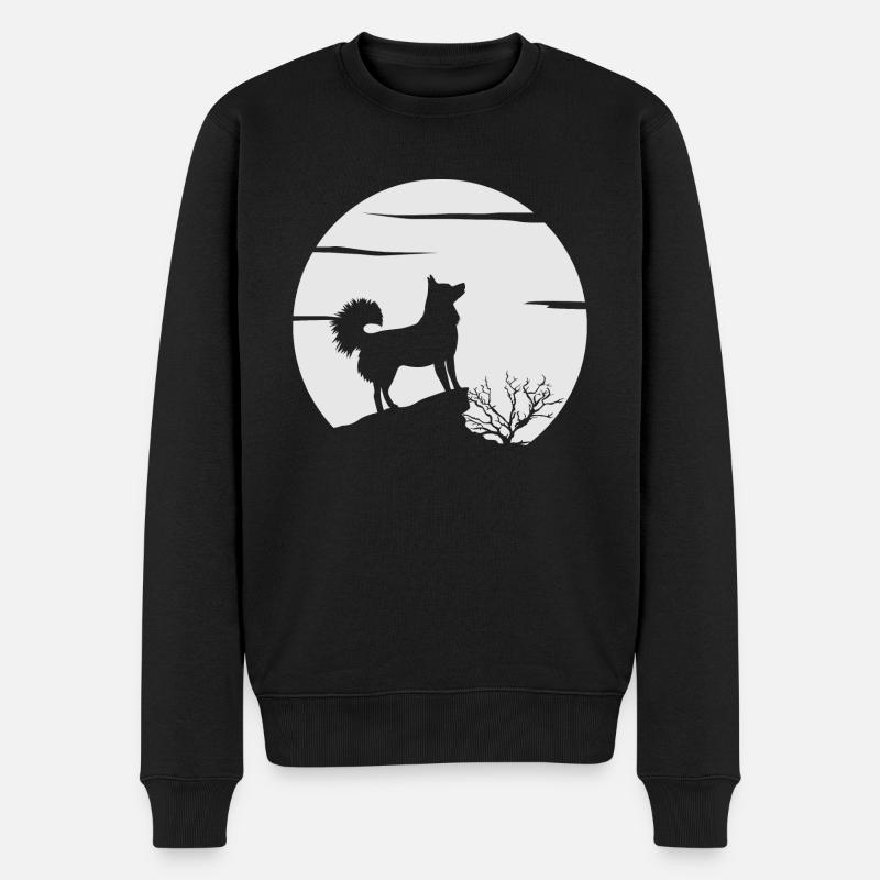 Alaskan Klee Kai - Männer Premium Bio Pullover - Schwarz