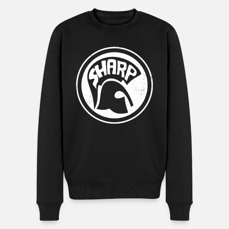 S.H.A.R.P - SHARP - Männer Premium Bio Pullover - Schwarz