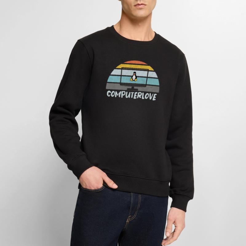 PROGRAMMATEUR LINUX PENGUIN TUX PC COMPUTERLOVE Pull Premium bio Homme