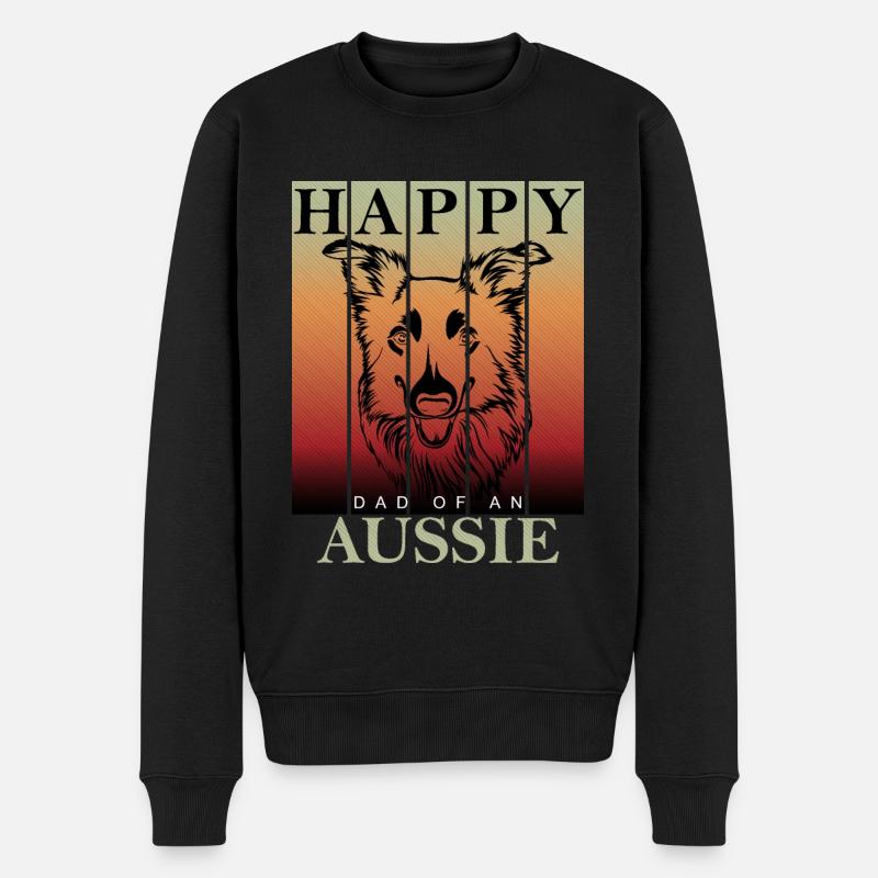 Australie Berger Aussie Papa - Pull Premium bio Homme - noir